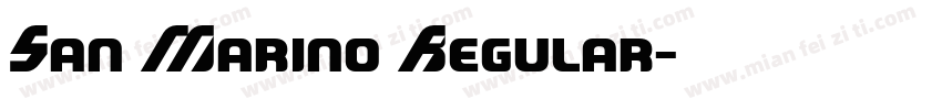 San Marino Regular字体转换